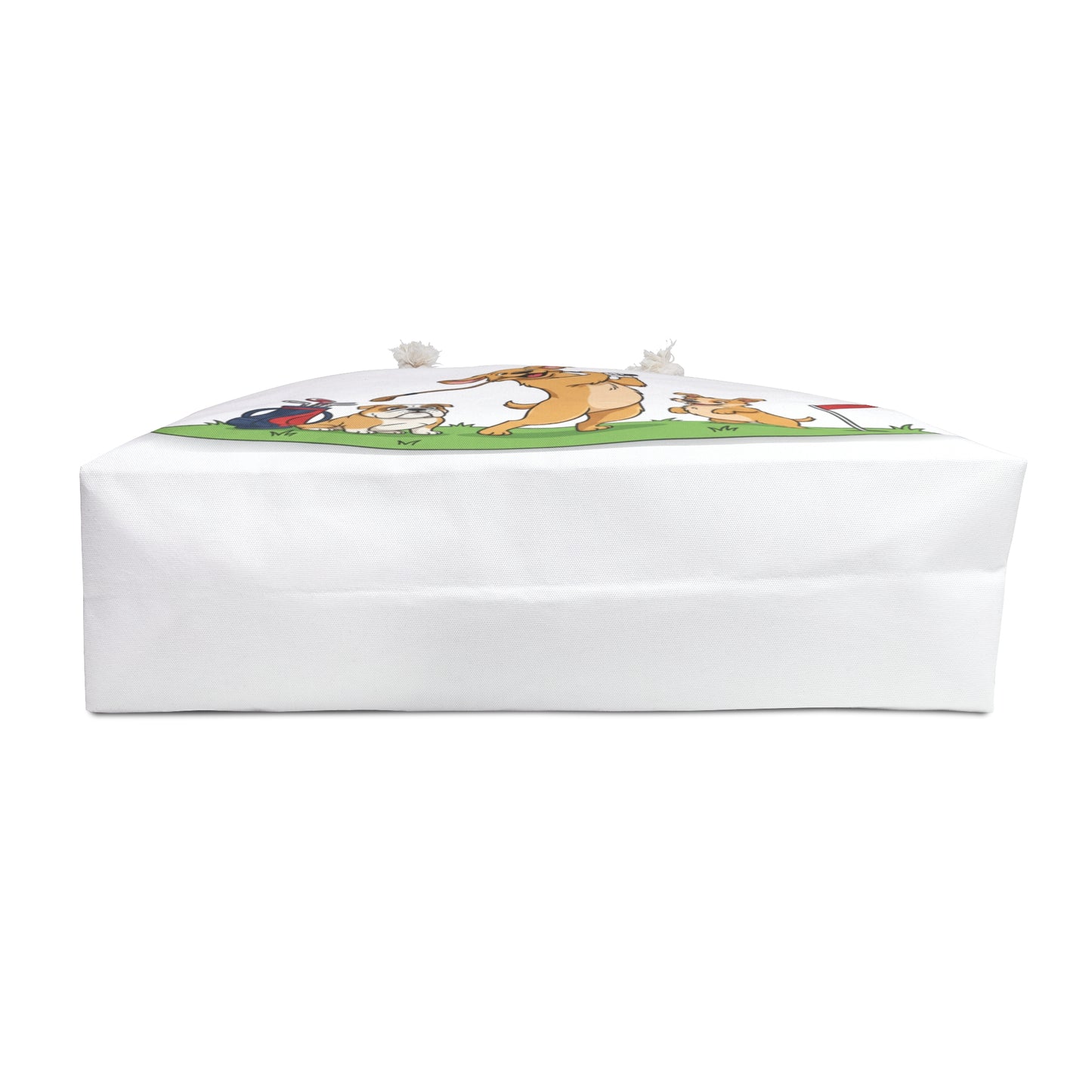 Golf Dogs Cartoon Weekender Bag — Cute Golfing Puppy Travel Tote