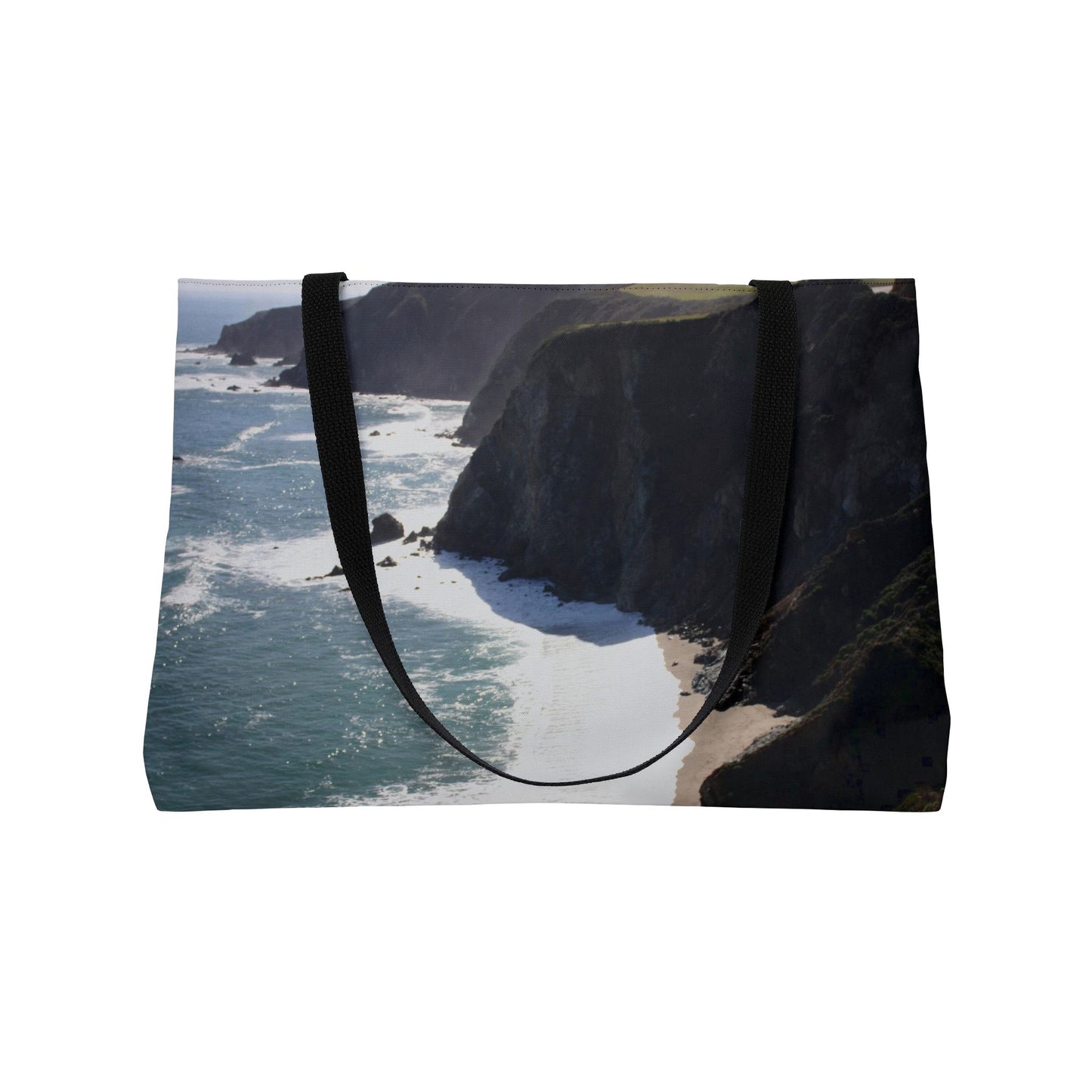 Coastal Cliffside Weekender Tote Bag — Ocean Beach Travel Bag