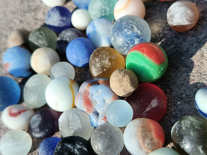 1 Random Color Sea Glass Ocean Tumbled Marble