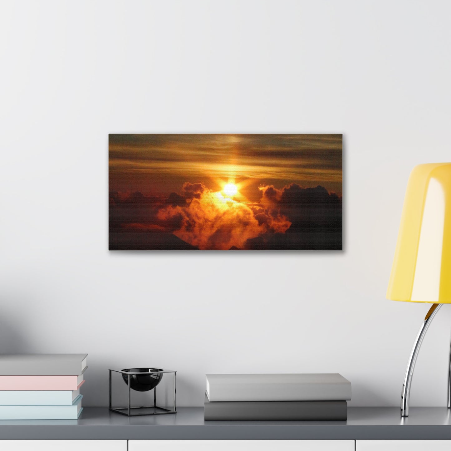 Sunrise on to of a volcano in Maui, Hawaii Canvas Gallery Wraps