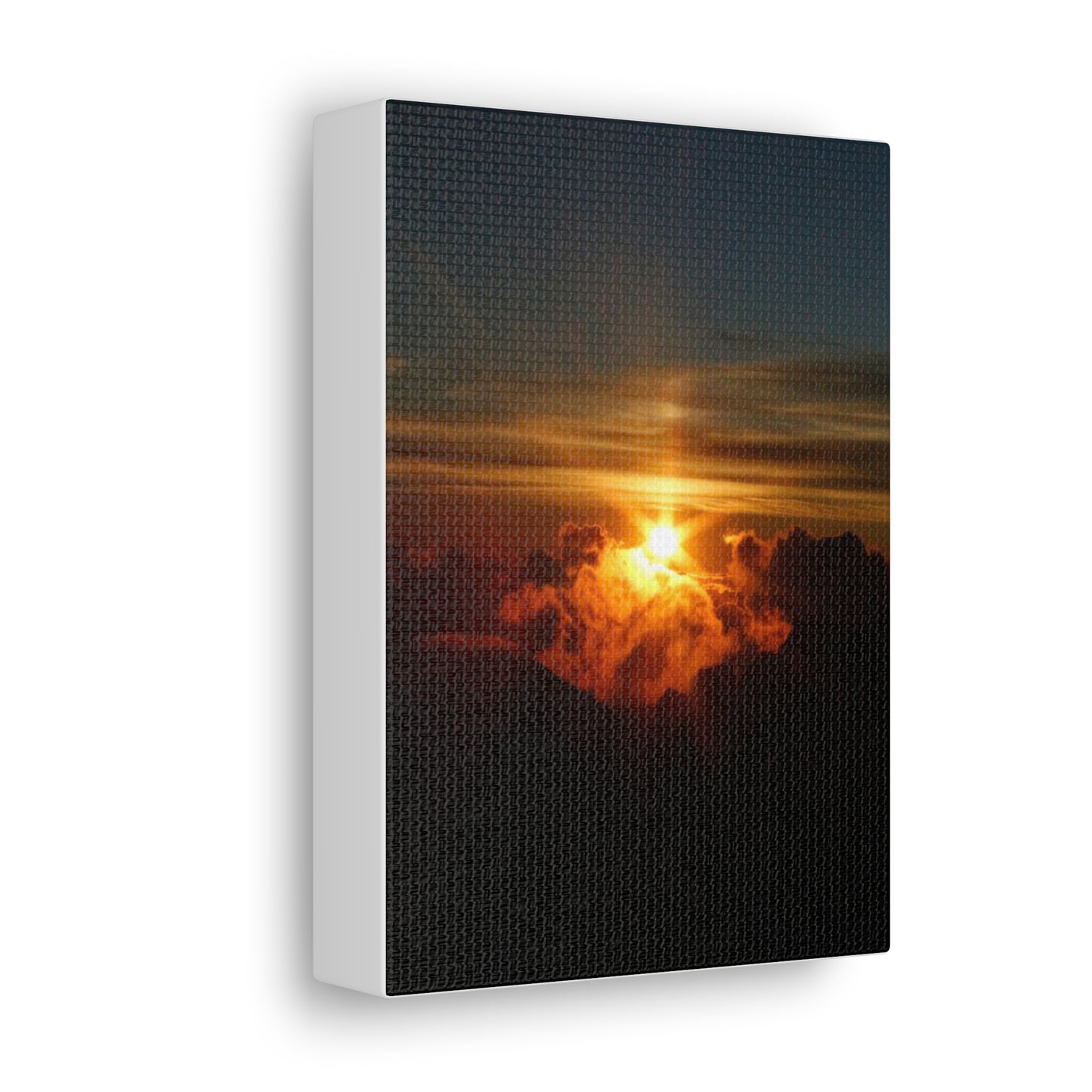 Sunrise on to of a volcano in Maui, Hawaii Canvas Gallery Wraps