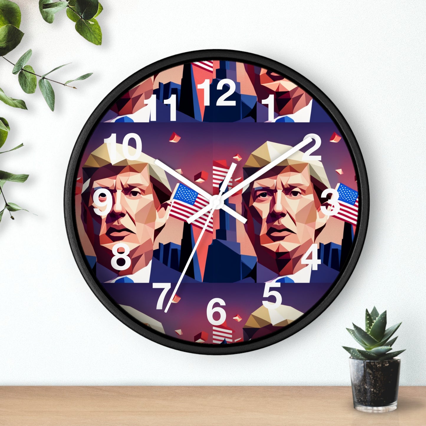 Trrump Wall Clock