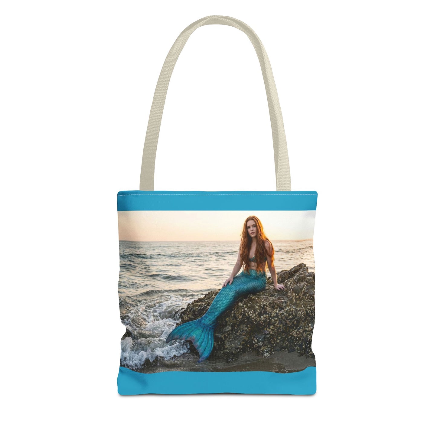 Mermaid Beach Tote Bag — Photo Print Ocean Wave Carryall