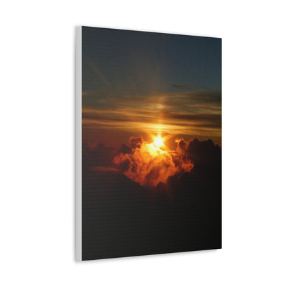 Sunrise on to of a volcano in Maui, Hawaii Canvas Gallery Wraps