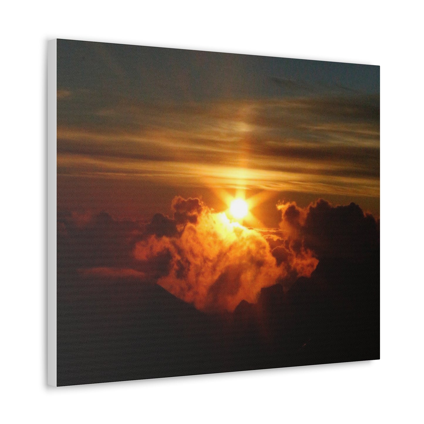 Sunrise on to of a volcano in Maui, Hawaii Canvas Gallery Wraps