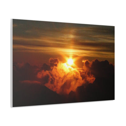 Sunrise on to of a volcano in Maui, Hawaii Canvas Gallery Wraps