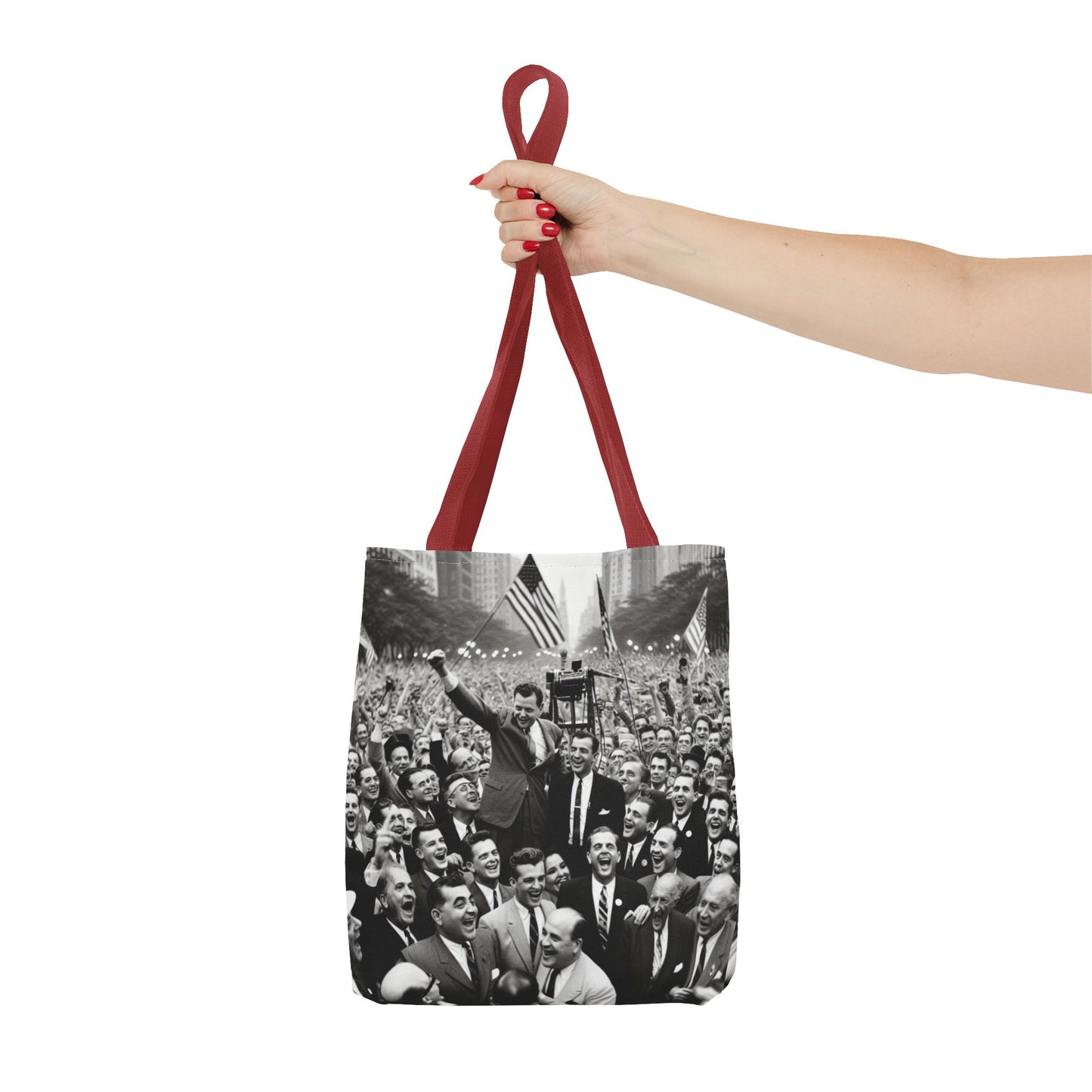 Vintage Political Rally Tote Bag — Retro Campaign Poster Design