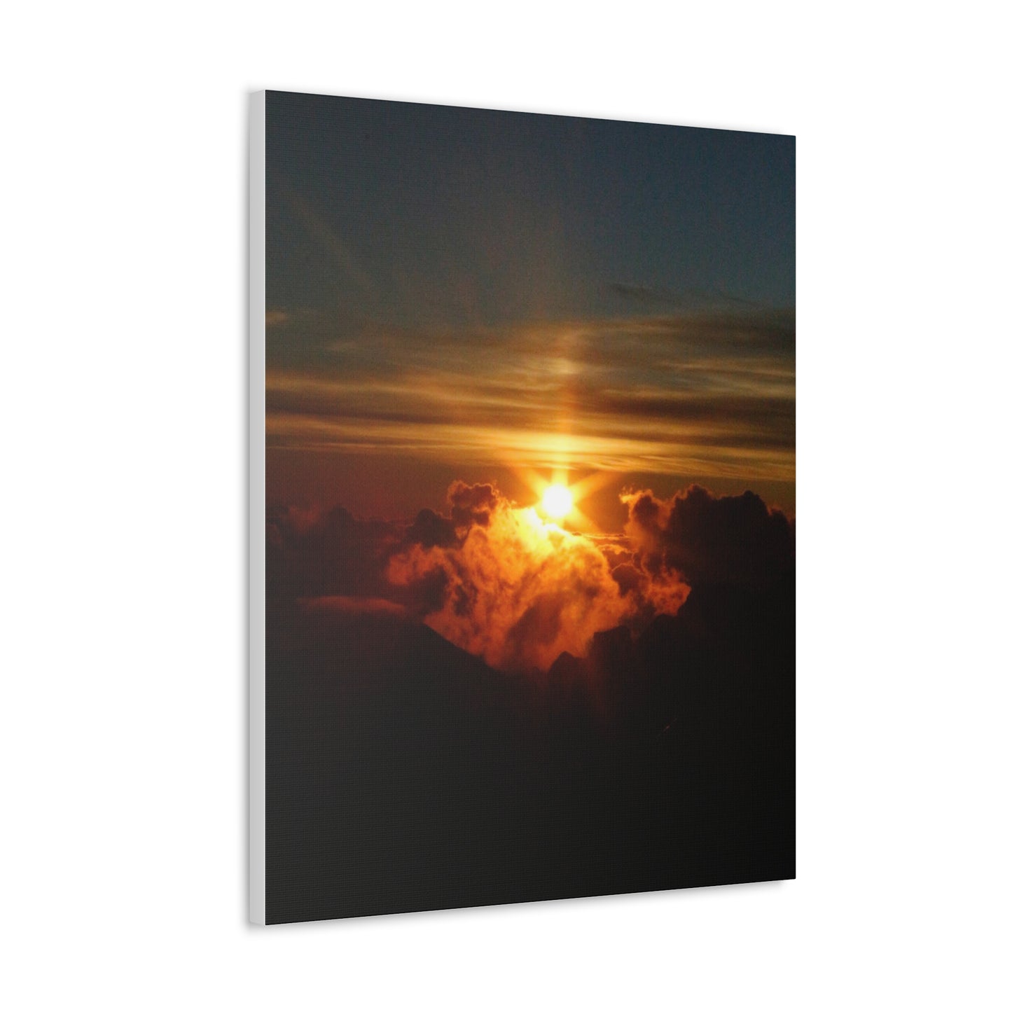 Sunrise on to of a volcano in Maui, Hawaii Canvas Gallery Wraps