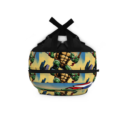 Ninja Turtle with America Flag Backpack