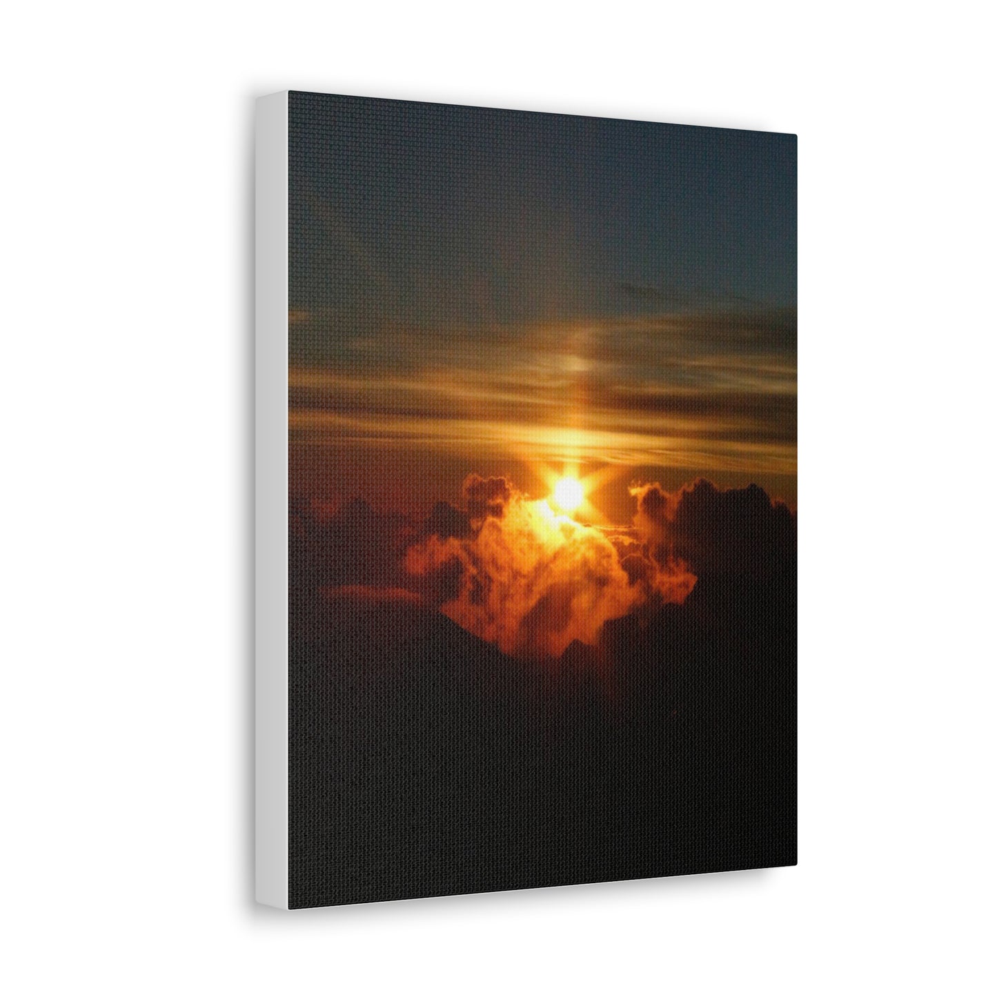 Sunrise on to of a volcano in Maui, Hawaii Canvas Gallery Wraps