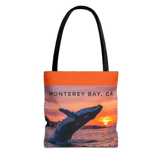 Monterey Bay Whale Sunset Tote