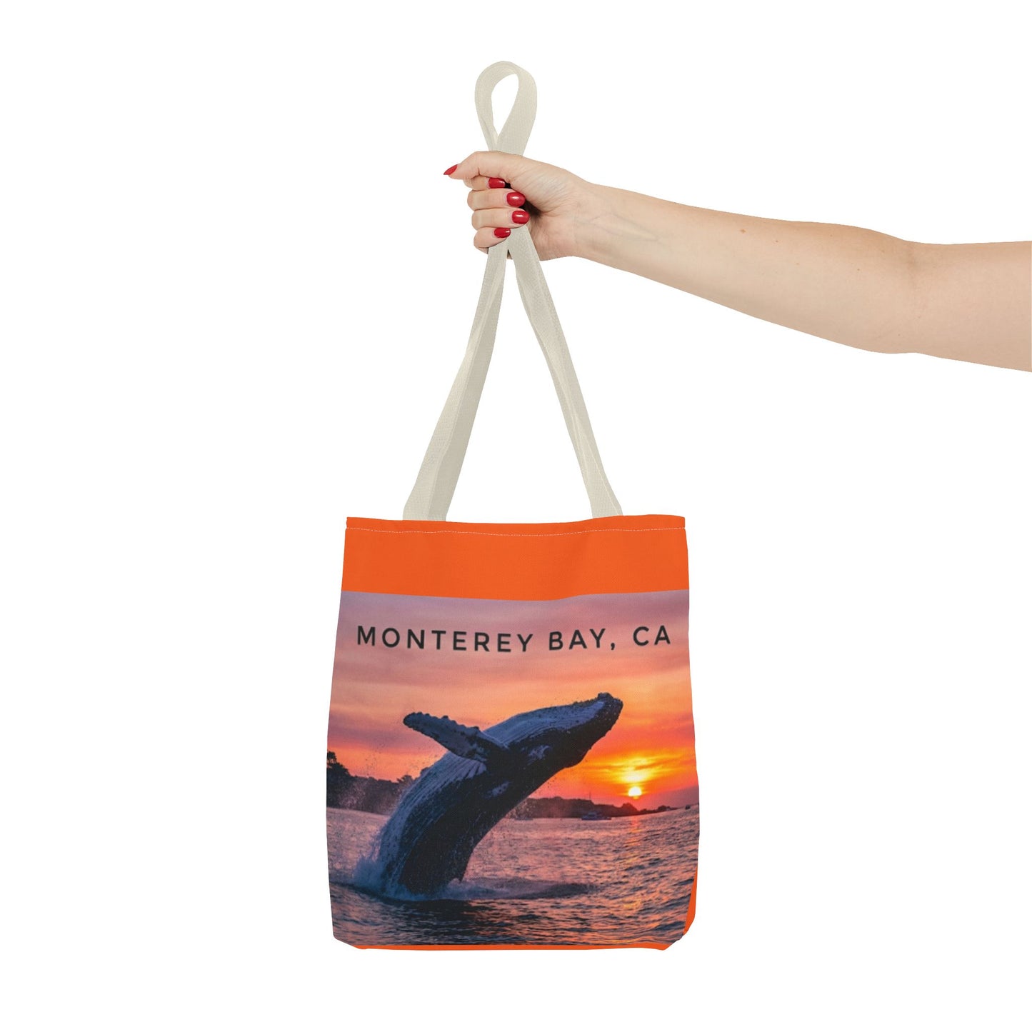 Monterey Bay Whale Sunset Tote