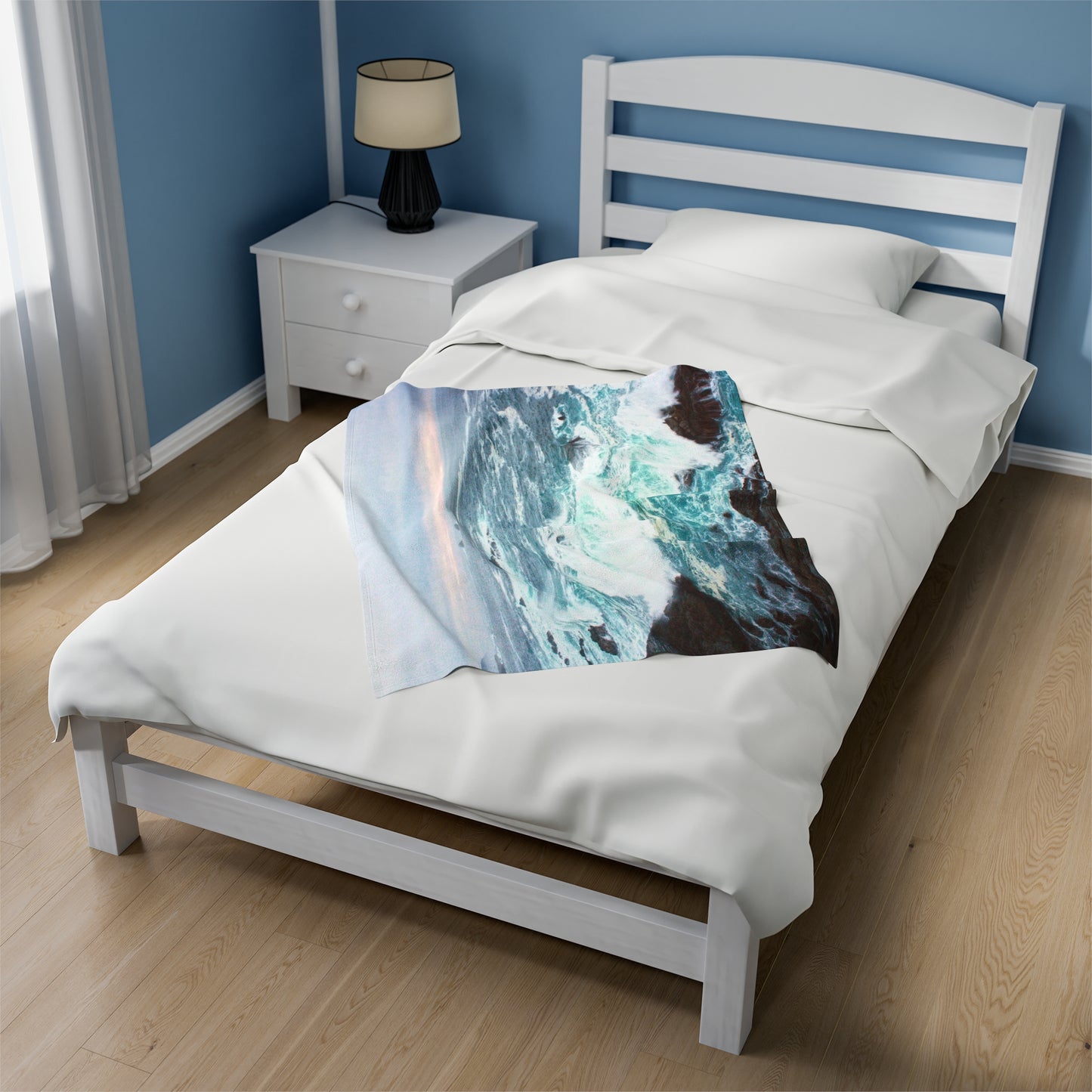 Ocean Velveteen Plush Blanket