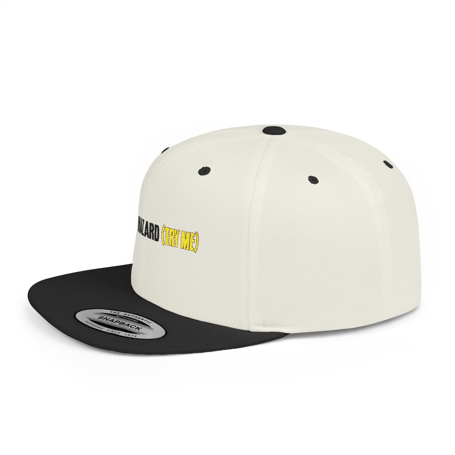 Choking Hazard Snapback Cap, Trendy Hat for Casual Wear, Gift, Flat Bill Hat,