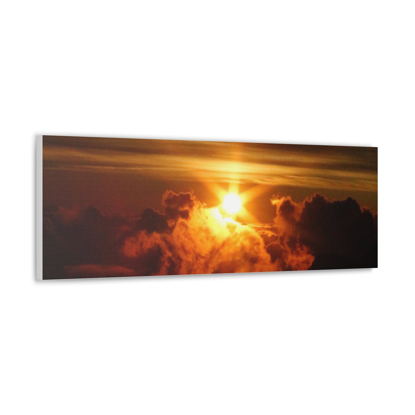 Sunrise on to of a volcano in Maui, Hawaii Canvas Gallery Wraps