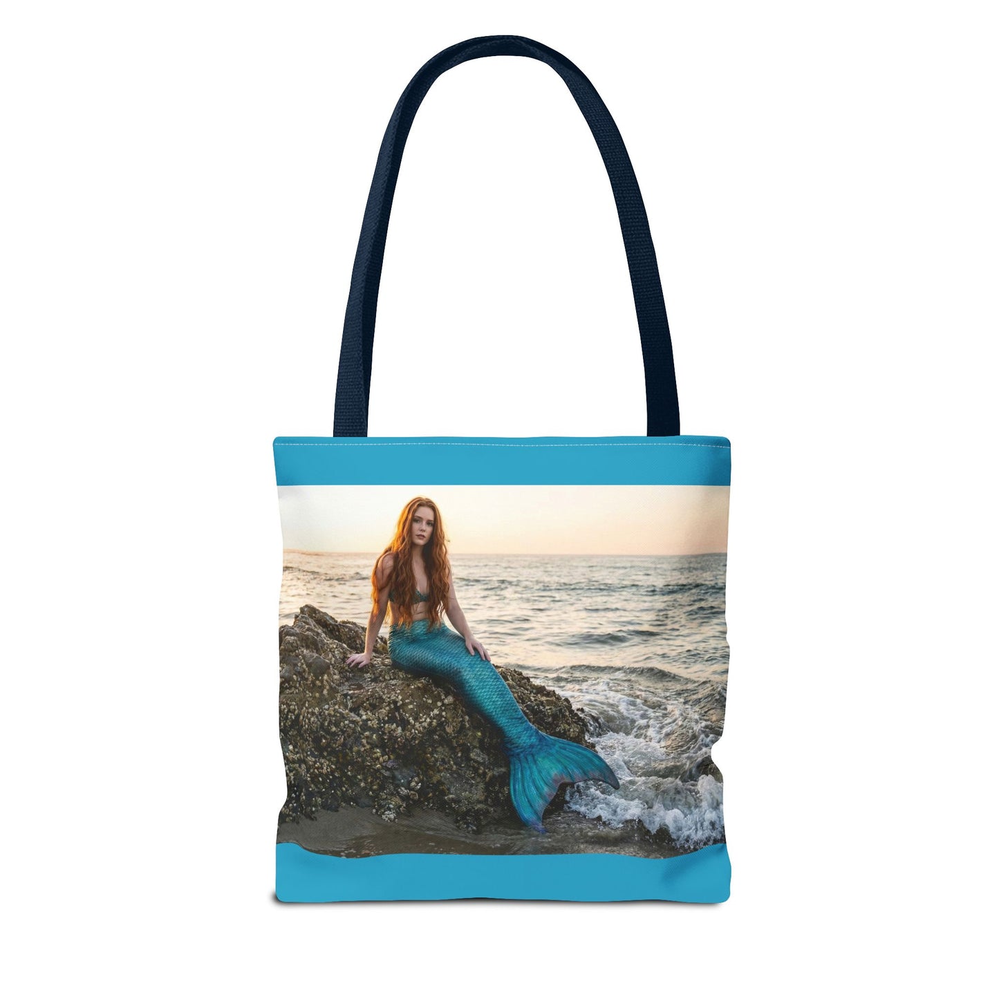Mermaid Beach Tote Bag — Photo Print Ocean Wave Carryall