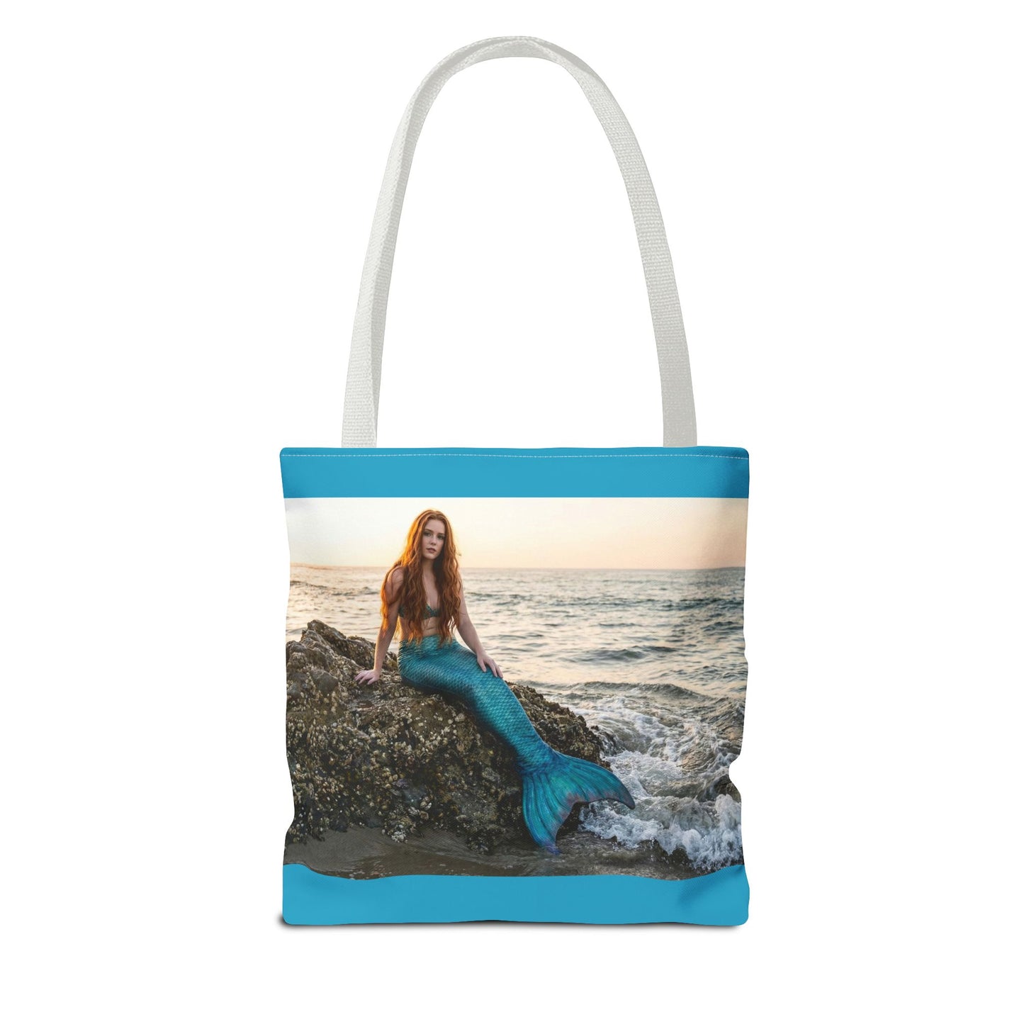 Mermaid Beach Tote Bag — Photo Print Ocean Wave Carryall