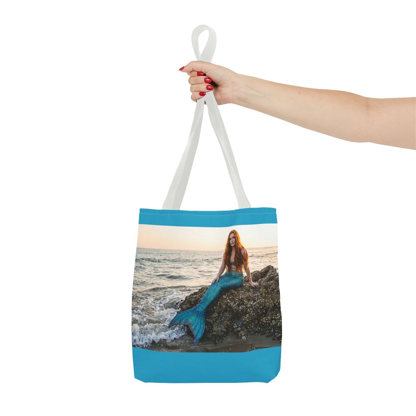Mermaid Beach Tote Bag — Photo Print Ocean Wave Carryall