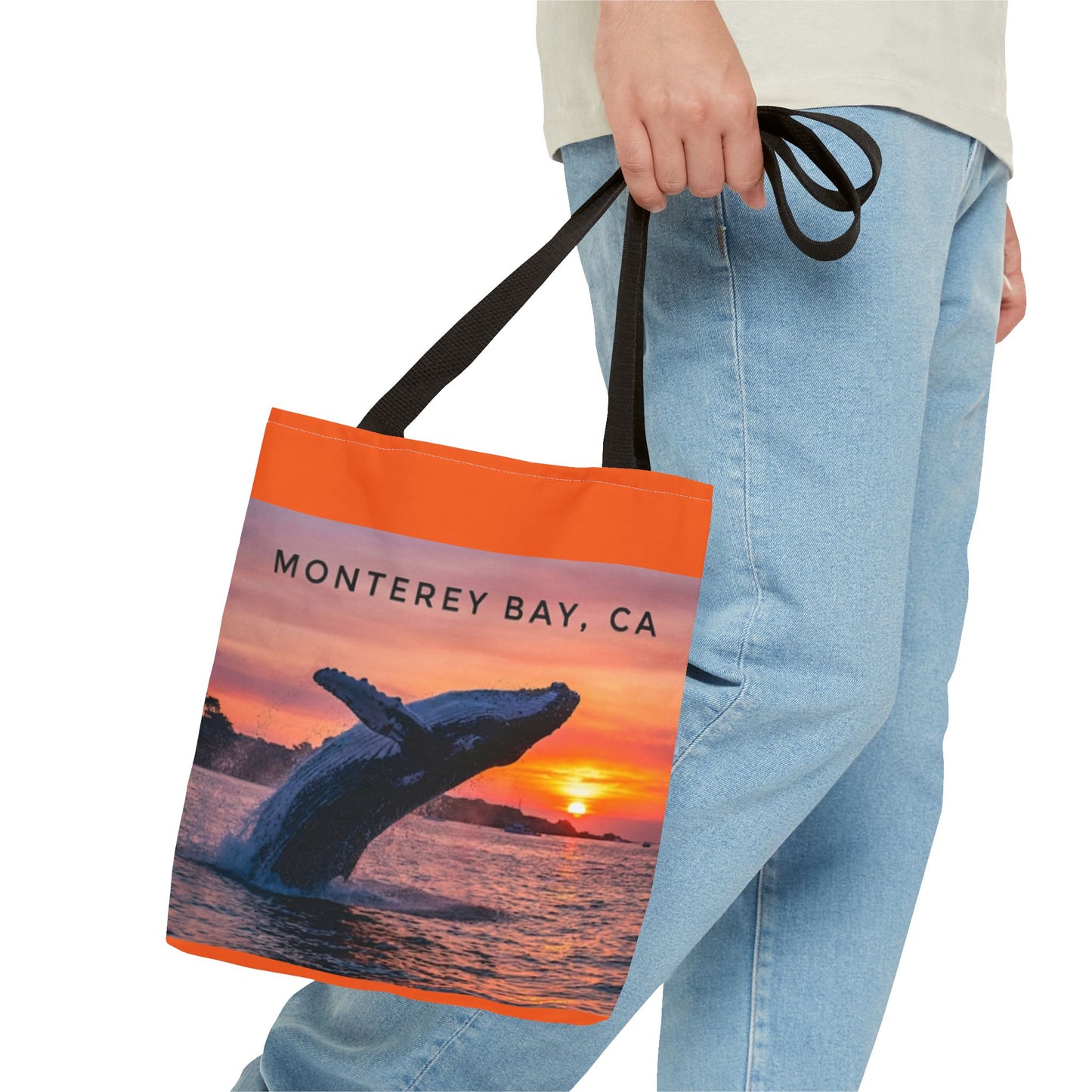 Monterey Bay Whale Sunset Tote