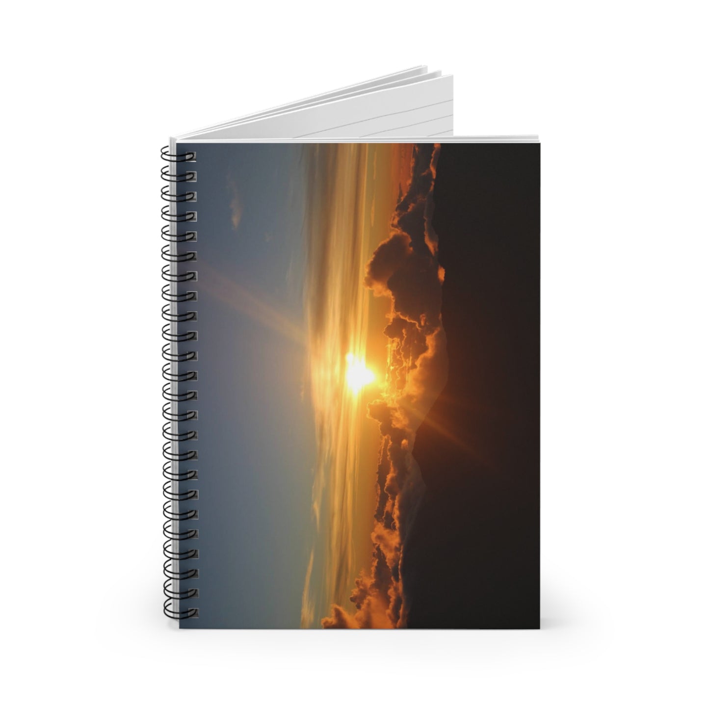 Sunrise Cloudscape Spiral Notebook — Ruled Journal for Daily Notes & Inspiration