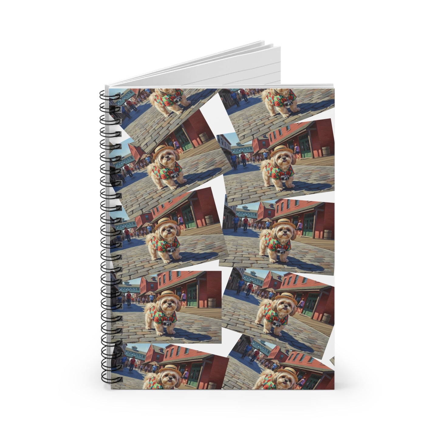 Cute Pooch Photo Spiral Notebook — Lined Journal for Dog Lovers