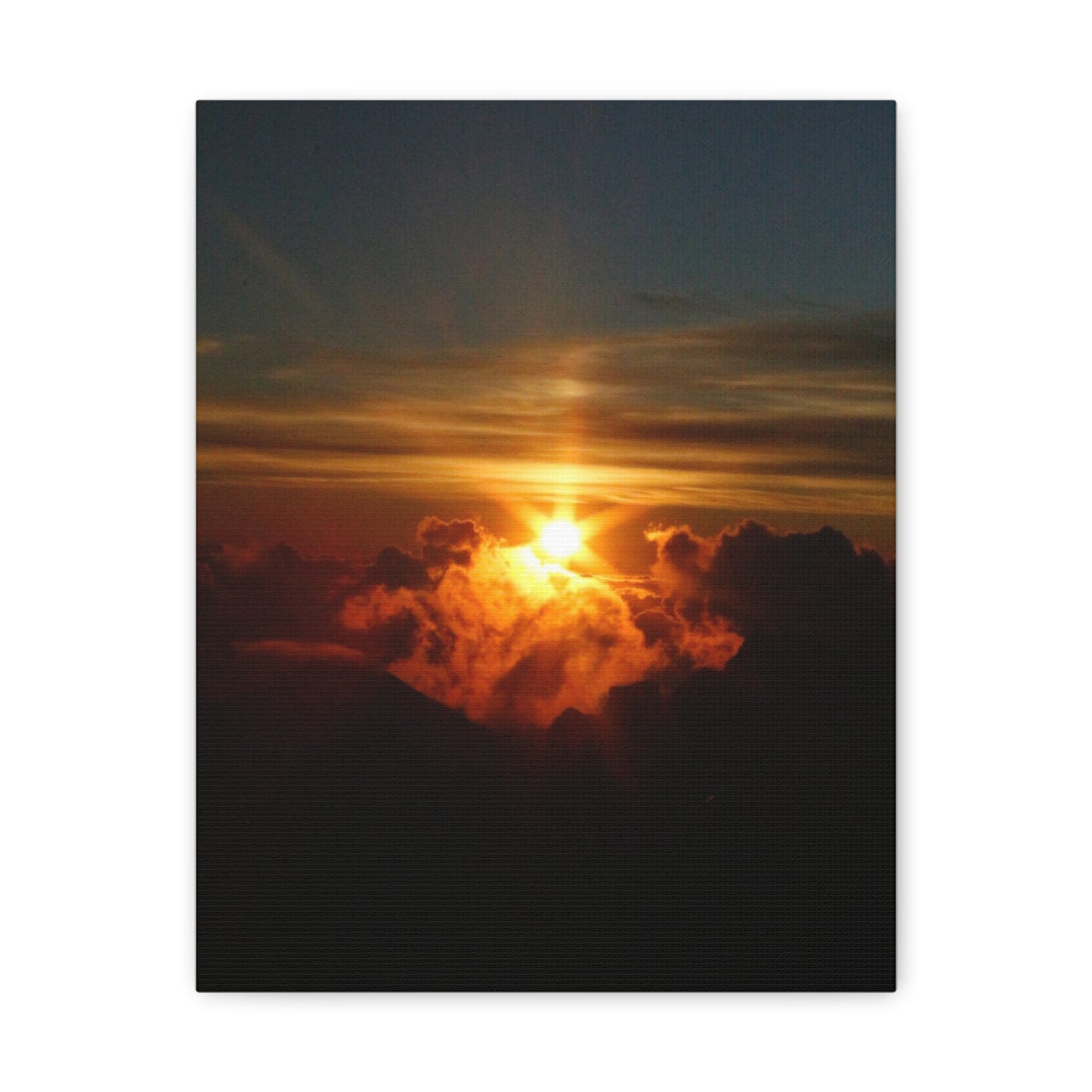 Sunrise on to of a volcano in Maui, Hawaii Canvas Gallery Wraps