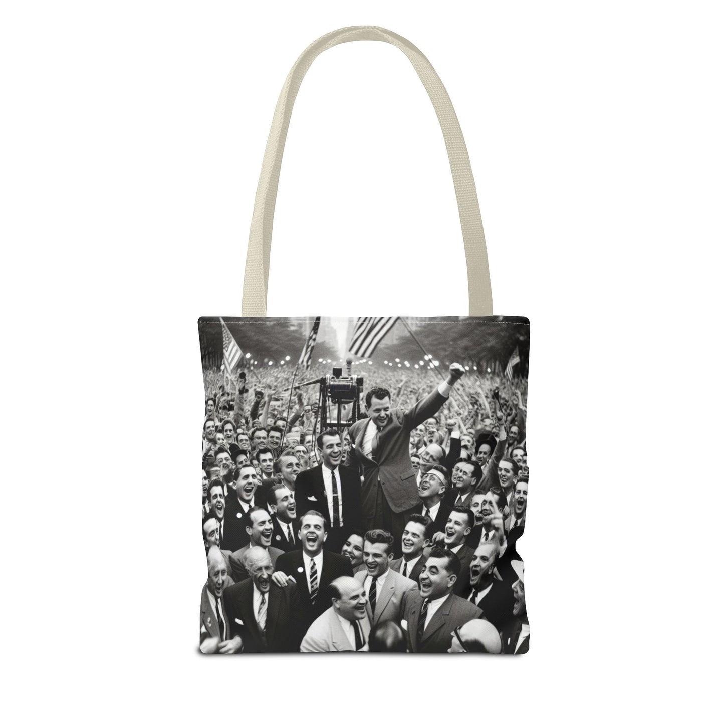 Vintage Political Rally Tote Bag — Retro Campaign Poster Design