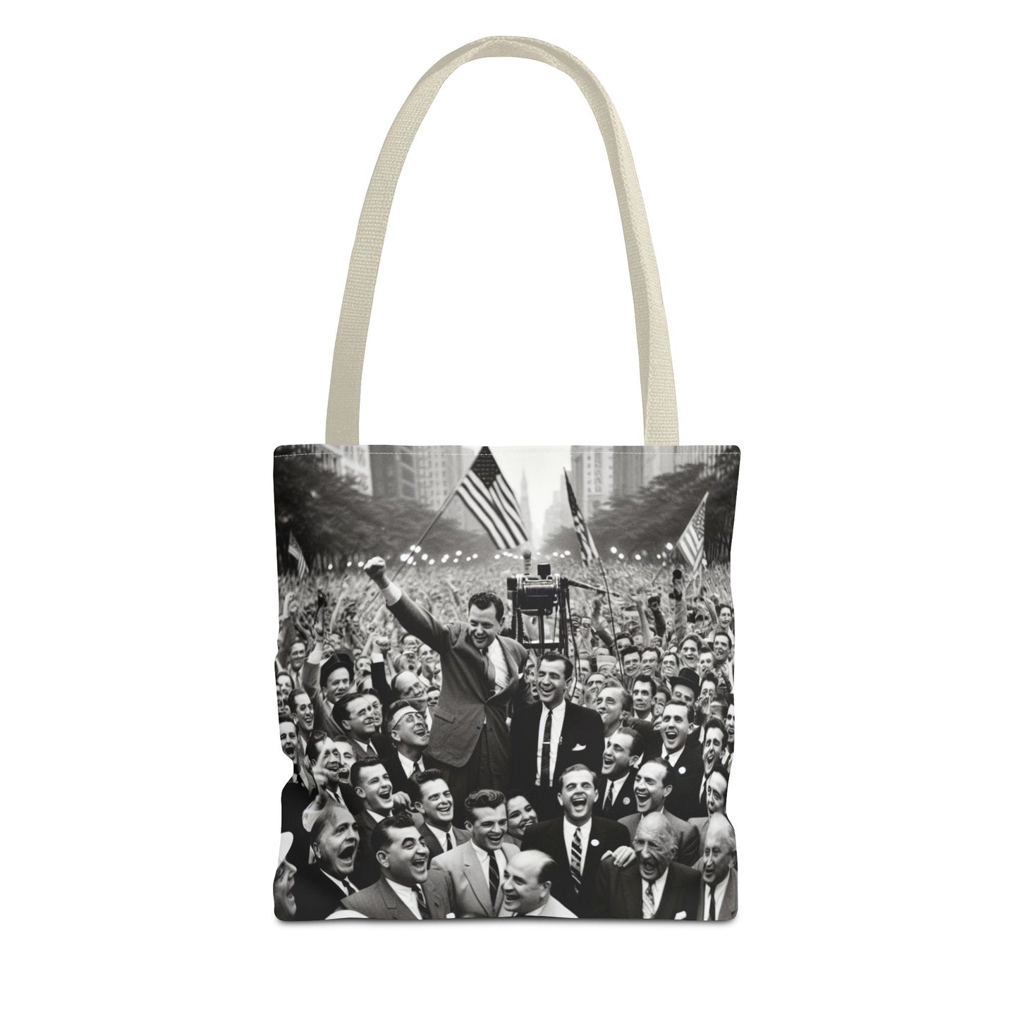 Vintage Political Rally Tote Bag — Retro Campaign Poster Design
