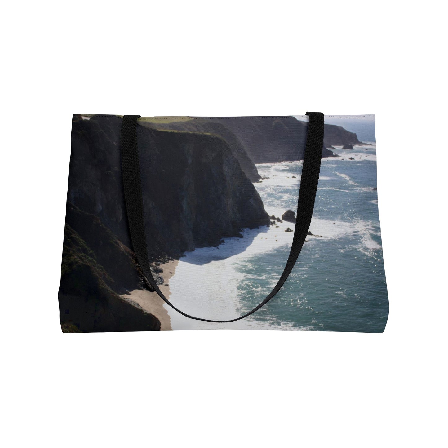 Coastal Cliffside Weekender Tote Bag — Ocean Beach Travel Bag