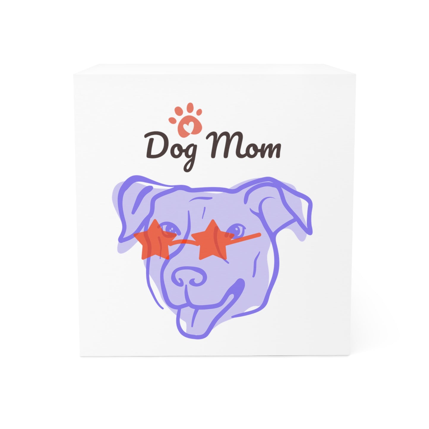 Dog Mom Note Cube