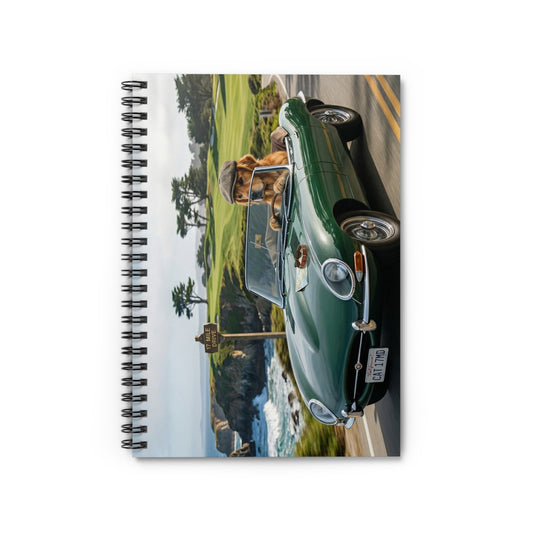 Vintage Convertible Notebook — Coastal Road Trip Journal
