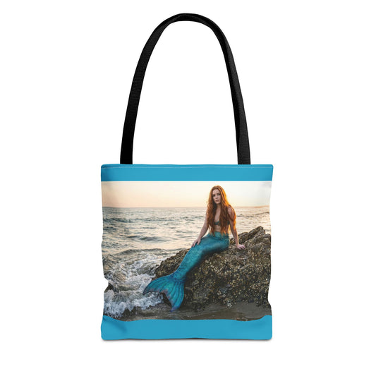 Mermaid Beach Tote Bag — Photo Print Ocean Wave Carryall