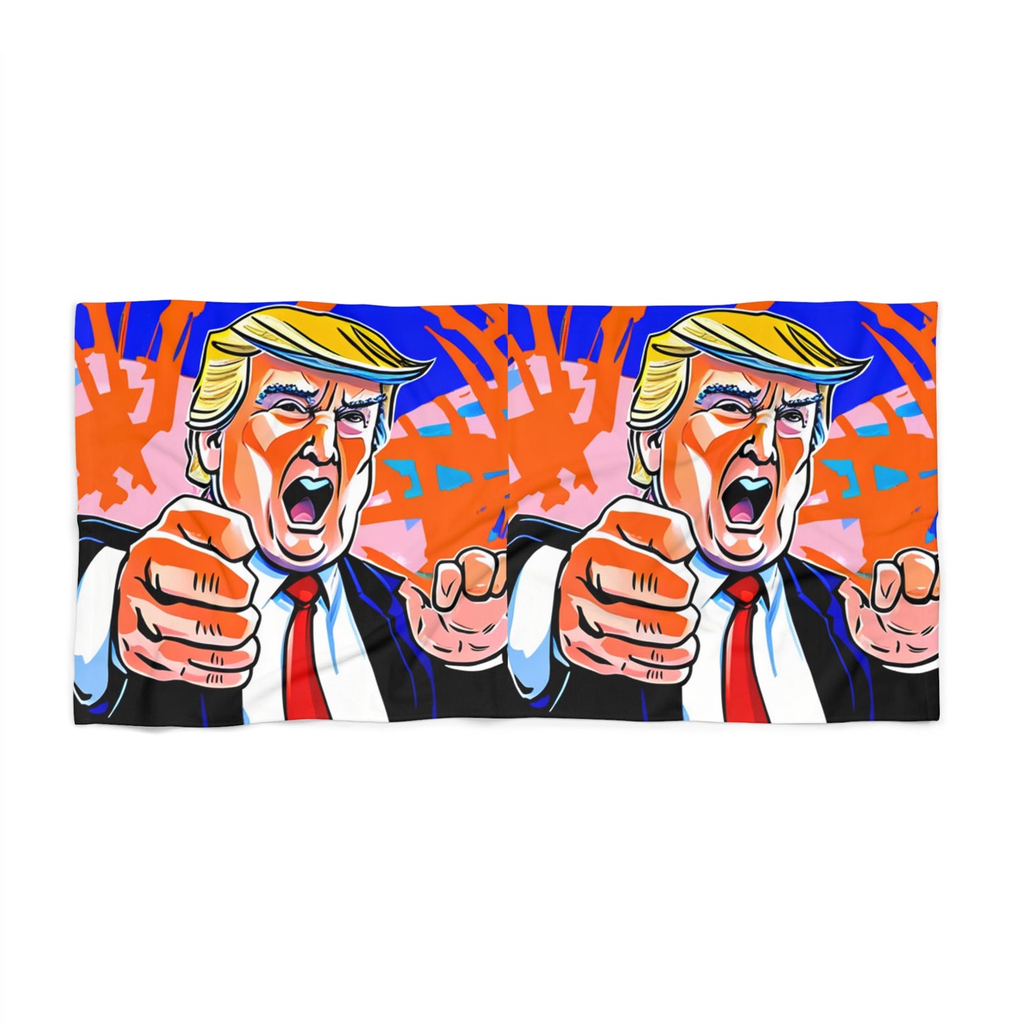 Trump Face Beach Towel