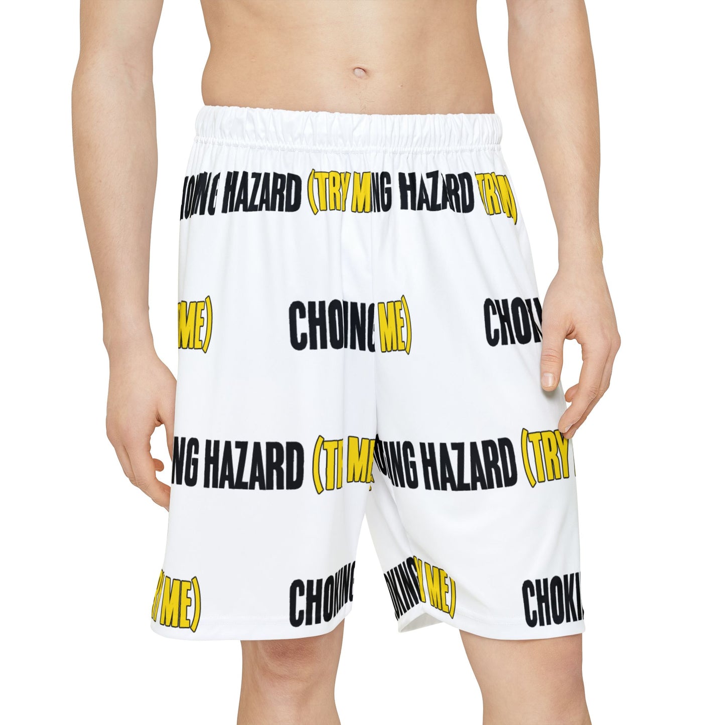 Choking Hazard (Try Me) Athletic Shorts — Men's Sports Shorts