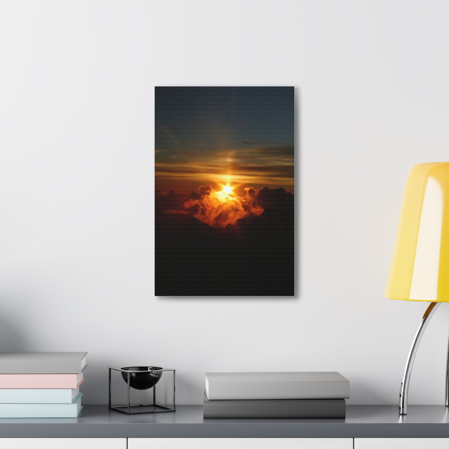 Sunrise on to of a volcano in Maui, Hawaii Canvas Gallery Wraps