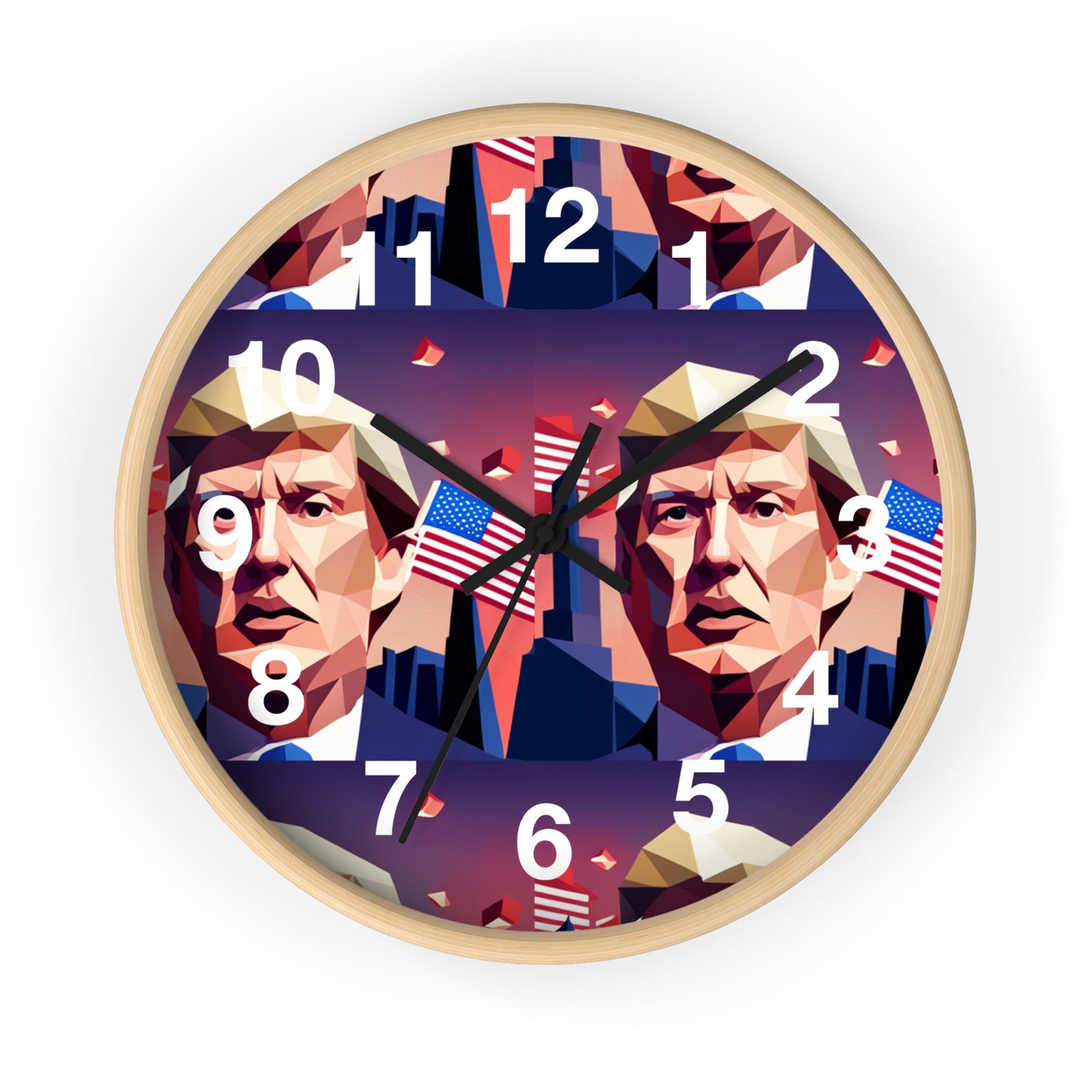 Trrump Wall Clock