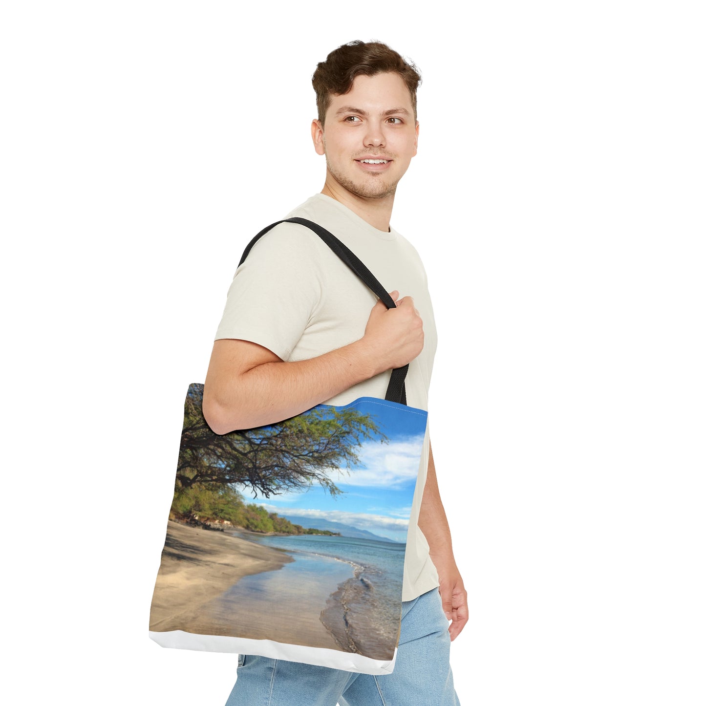 Sandy Beach Hawaii Tote Bag