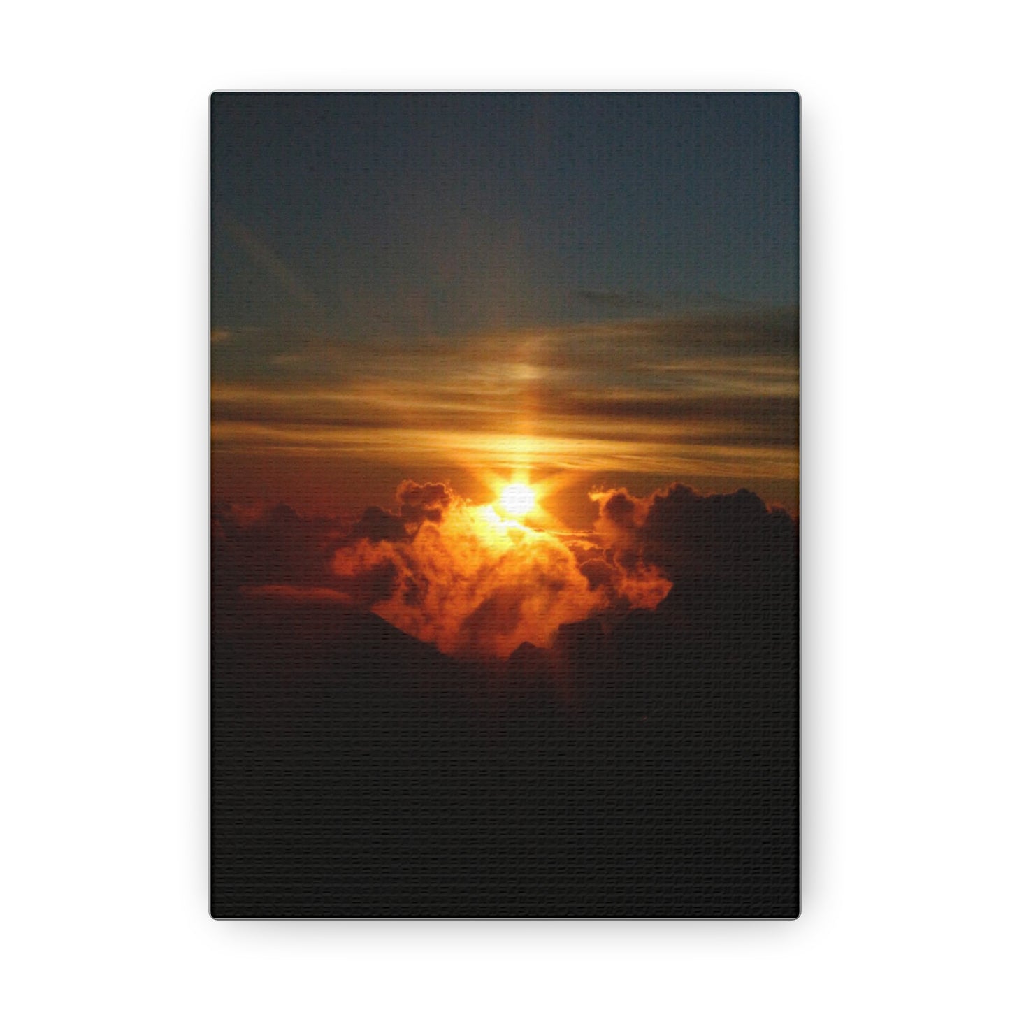 Sunrise on to of a volcano in Maui, Hawaii Canvas Gallery Wraps