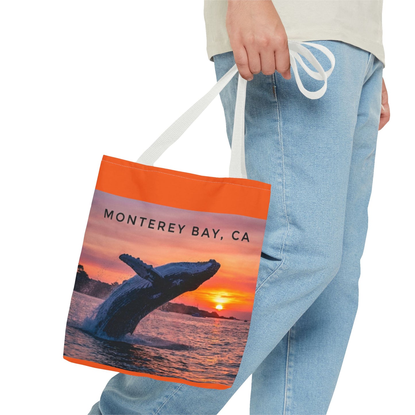 Monterey Bay Whale Sunset Tote