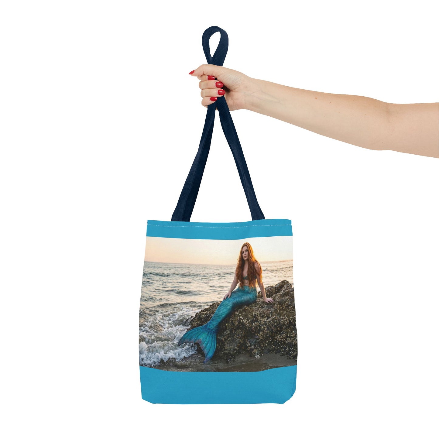 Mermaid Beach Tote Bag — Photo Print Ocean Wave Carryall