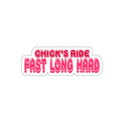 Chicks Ride Die-Cut Stickers