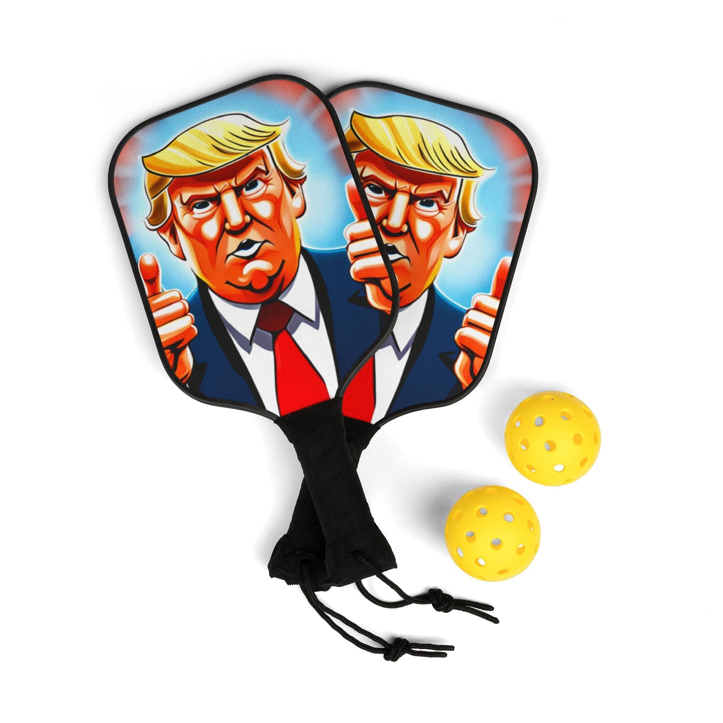 Political Figure Thumbs-Up Pickleball Paddle Set (2 Pack)