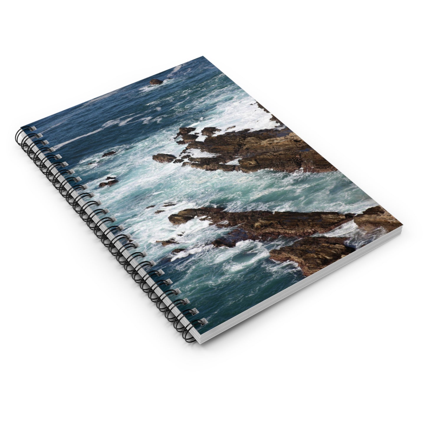 Big Sur Ocean Waves Spiral Notebook - Ruled Line