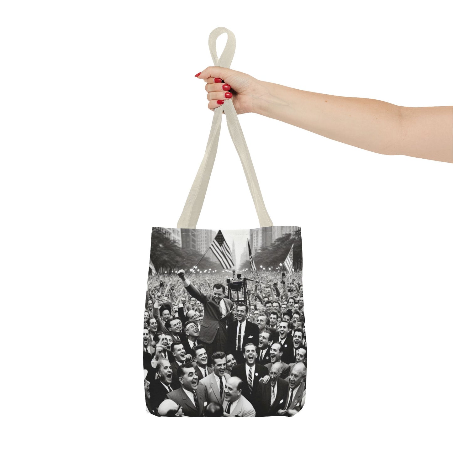 Vintage Political Rally Tote Bag — Retro Campaign Poster Design