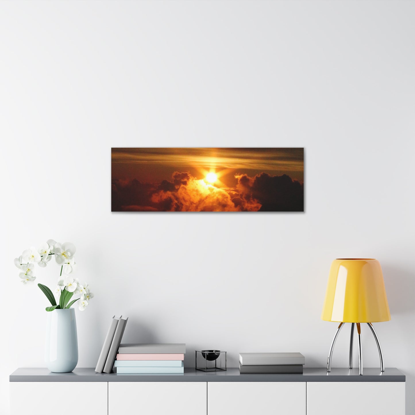 Sunrise on to of a volcano in Maui, Hawaii Canvas Gallery Wraps