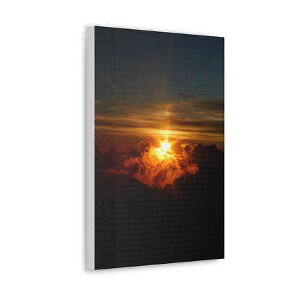 Sunrise on to of a volcano in Maui, Hawaii Canvas Gallery Wraps