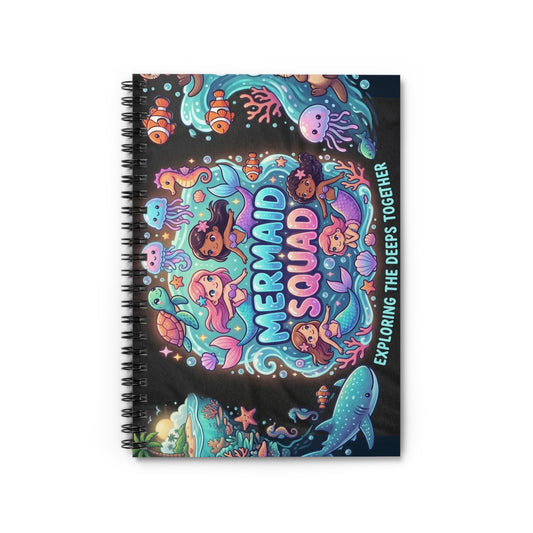 Mermaid Squad Spiral Notebook — 'Exploring the Deeps Together' Ruled Journal