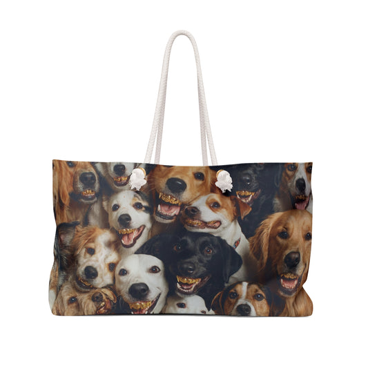 Happy Pack Dog Grill Print Weekender Bag – Travel Tote