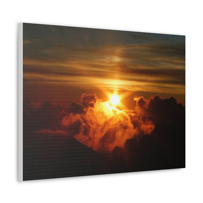 Sunrise on to of a volcano in Maui, Hawaii Canvas Gallery Wraps