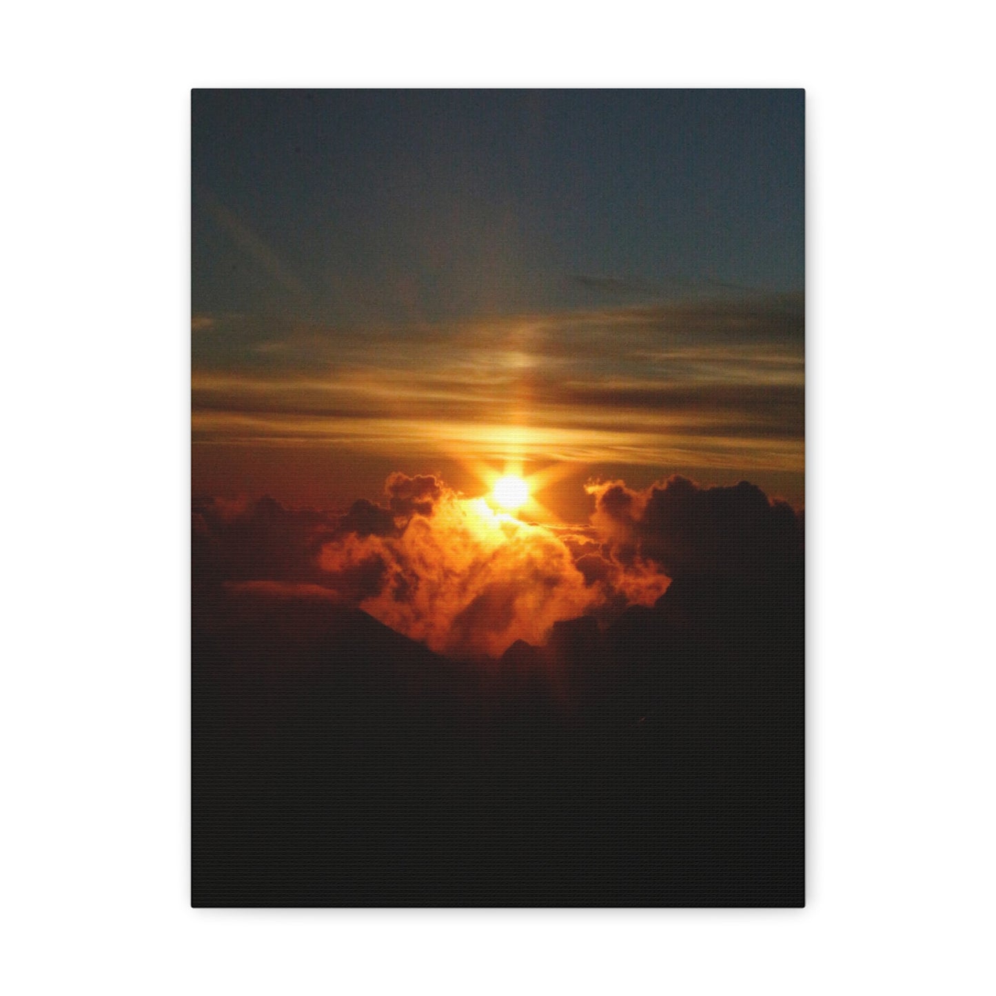 Sunrise on to of a volcano in Maui, Hawaii Canvas Gallery Wraps